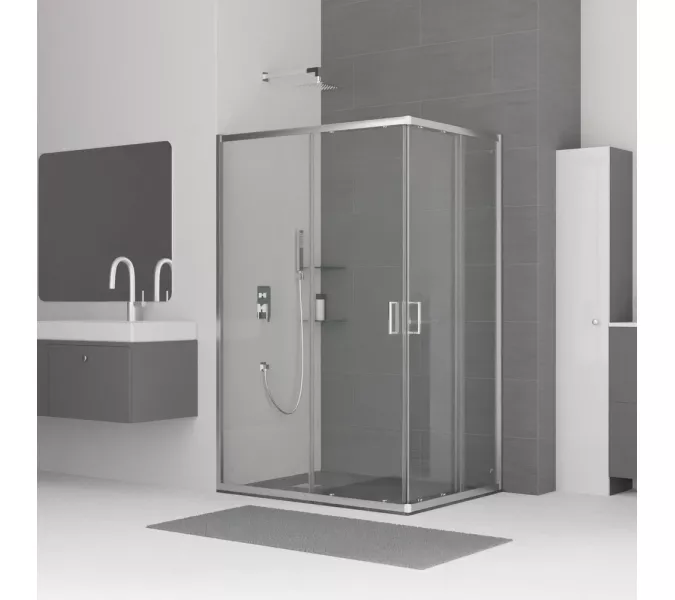 Душевой уголок RGW CL-44, Цвет стекла: прозрачное, Цвет профиля (вариация): Хром, Выбрать размер: 800x1000, изображение 6