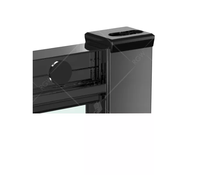 Душевой уголок RGW CL-54B, Цвет стекла: прозрачное, Цвет профиля (вариация): Черный, Выбрать размер: 1000x1000, изображение 4