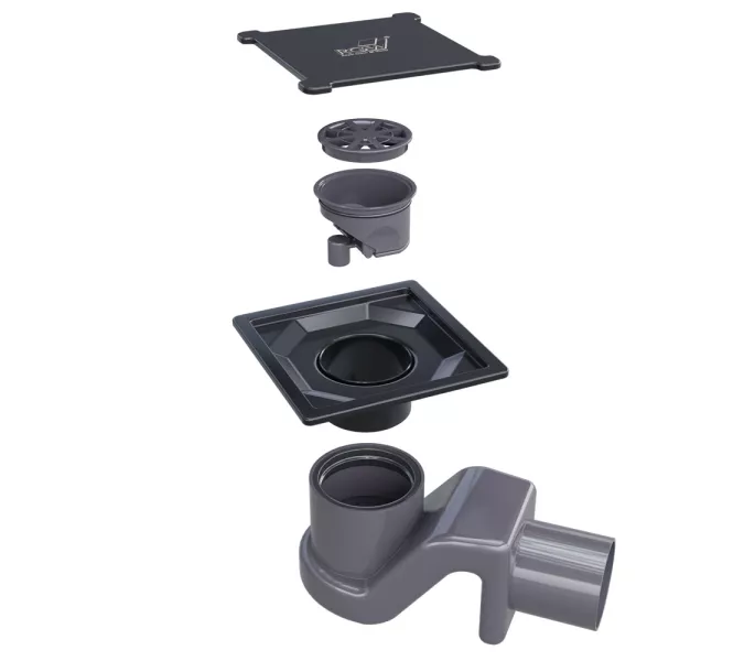 Душевой трап RGW SDR-13B черный, Выбрать размер: 110x110, изображение 9