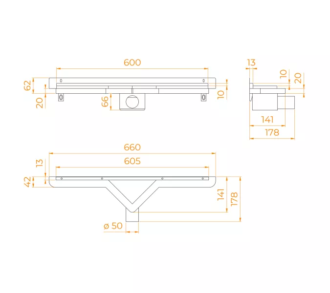 Душевой трап RGW SDR-60  хром, изображение 22