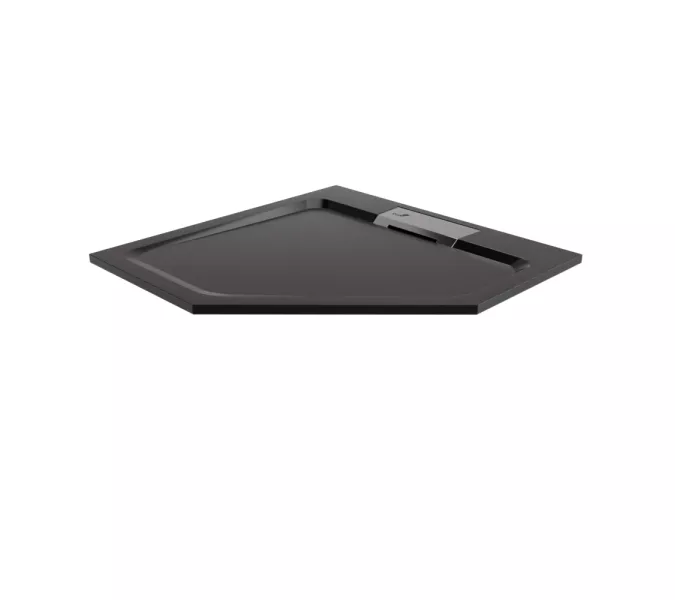 Душевой поддон трапеция RGW STA-61B Черный, Выбрать цвет: Чёрный, Выбрать размер: 900x900, изображение 6