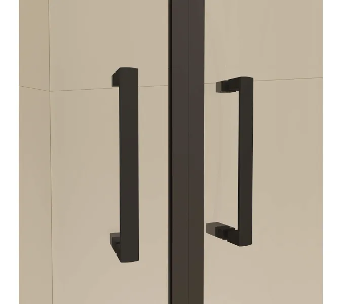 Душевой уголок RGW CL-55B, Цвет стекла: прозрачное, Цвет профиля: Черный, Выбрать размер: 900x900, изображение 6