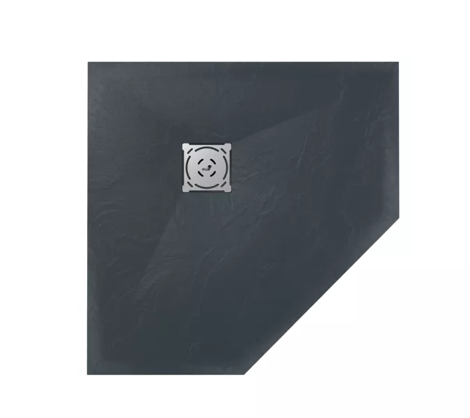 Душевой поддон трапеция RGW ST/T-G Графит, Выбрать цвет: Графит, Выбрать размер: 900x900, изображение 14