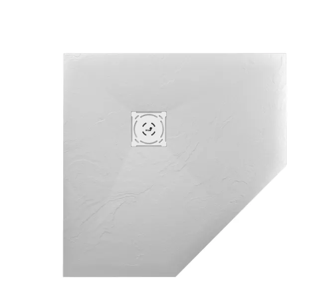 Душевой поддон трапеция RGW ST/T-W Белый, Выбрать цвет: Белый, Выбрать размер: 900x900, изображение 14