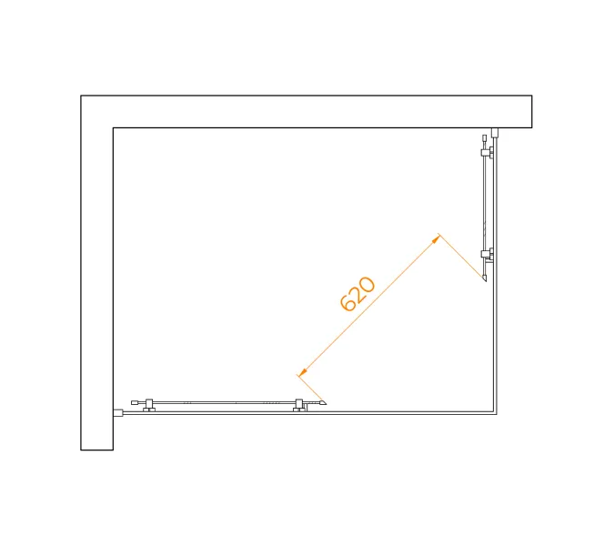 Душевой уголок RGW PA-040, Цвет стекла: прозрачное, Цвет профиля (вариация): Хром, Выбрать размер: 900x1200, изображение 8