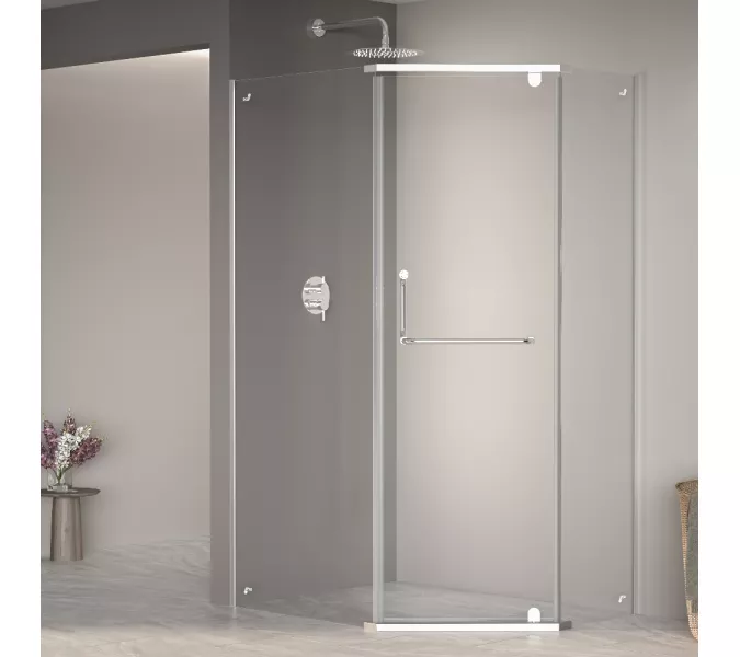 Душевой уголок RGW PA-091, Цвет стекла: прозрачное, Цвет профиля (вариация): Хром, Выбрать размер: 100х80