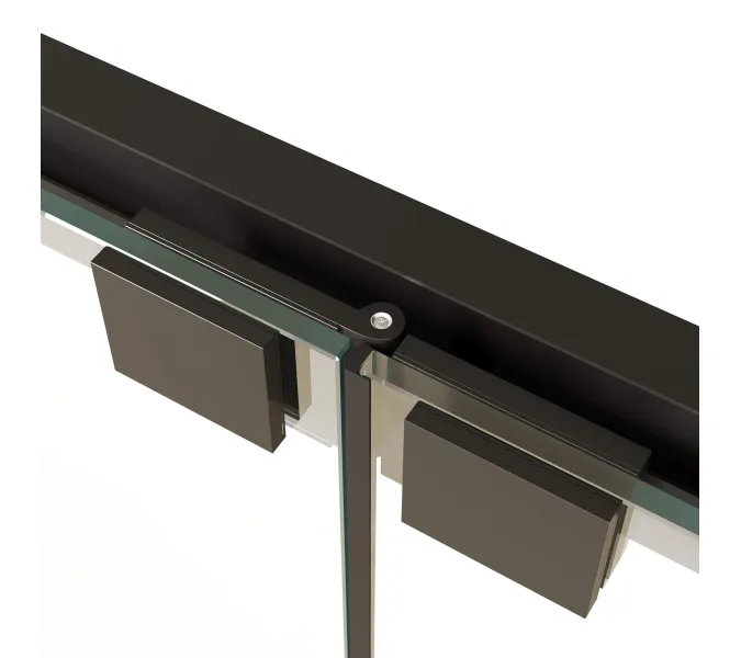 Душевой уголок RGW PA-132B (PA-21B+Z-050-5B), Цвет стекла: прозрачное, Цвет профиля (вариация): Черный, Выбрать размер: 90x90, изображение 3