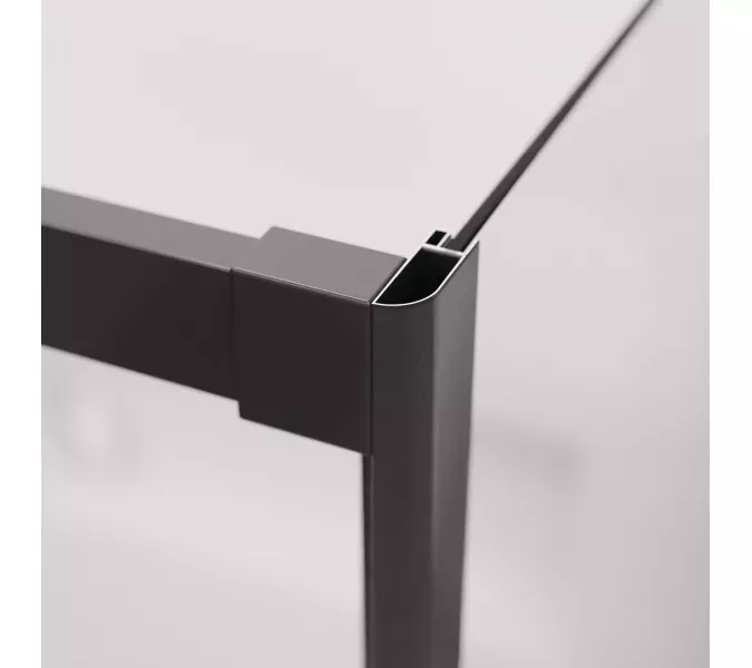 Душевой уголок RGW LE-41B (LE-12B + Z-050-2B), Цвет стекла: прозрачное, Цвет профиля (вариация): Черный, Выбрать размер: 2000x800, изображение 5