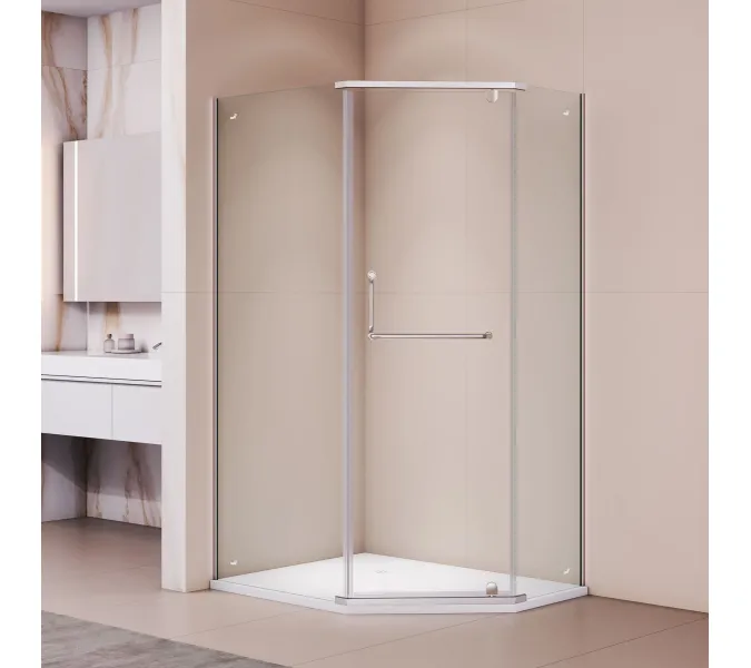 Душевой уголок RGW PA-091, Цвет стекла: прозрачное, Цвет профиля (вариация): Хром, Выбрать размер: 100х80
