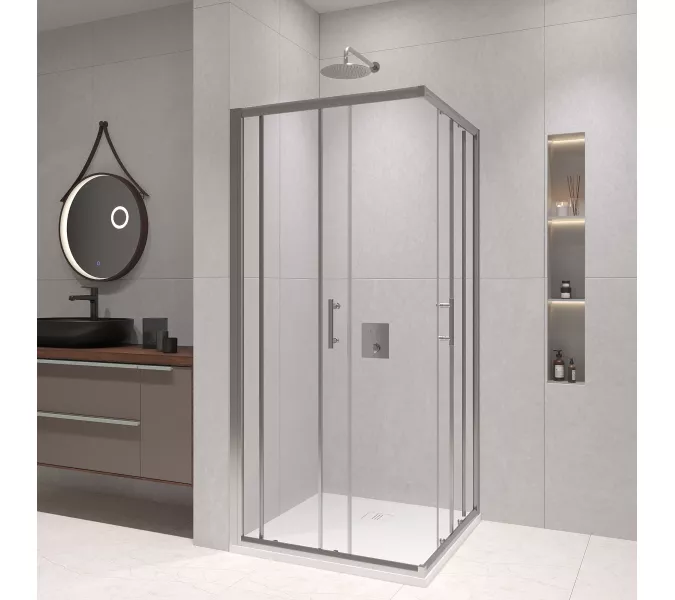 Душевой уголок RGW PA-31, Цвет стекла: прозрачное, Цвет профиля: Хром, Выбрать размер: 90х90, изображение 2