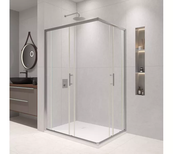 Душевой уголок RGW PA-146, Цвет стекла: прозрачное, Цвет профиля (вариация): Хром, Выбрать размер: 900x1200, изображение 4