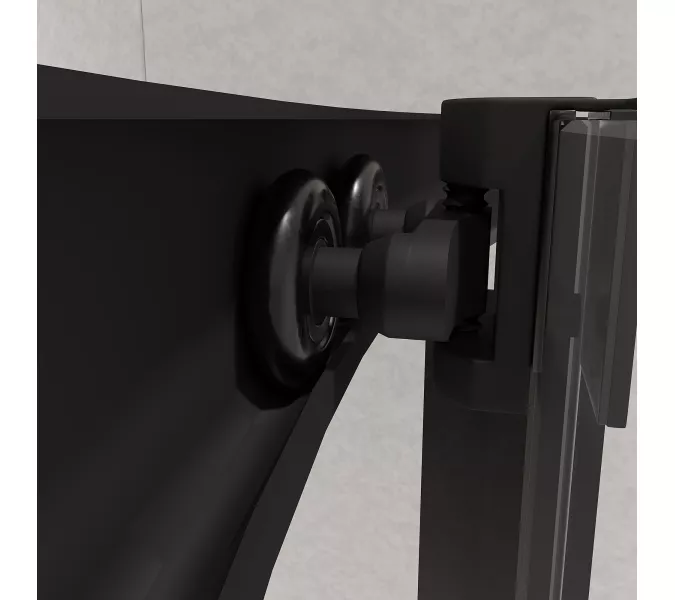 Душевой уголок RGW PA-51B, Цвет стекла: прозрачное, Цвет профиля (вариация): Черный, Выбрать размер: 100x100, изображение 4