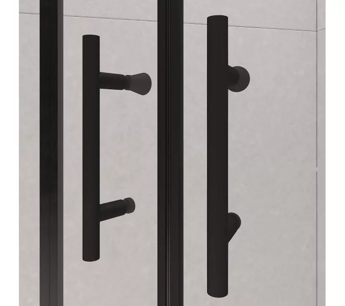 Душевой уголок RGW PA-51B, Цвет стекла: прозрачное, Цвет профиля (вариация): Черный, Выбрать размер: 100x100, изображение 5