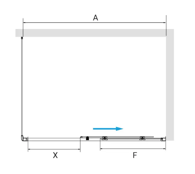 Душевой уголок RGW PA-177 (RGW PA-017 + Z-050-2) прозрачное/хром, Цвет стекла: прозрачное, Цвет профиля: Хром, Выбрать размер: 1400x1000, изображение 3