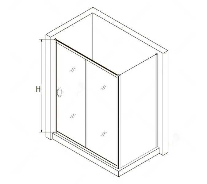 Душевой уголок RGW PA-76-1B (PA-016B + Z-060-2B), Цвет стекла: прозрачное, Цвет профиля: Черный, Выбрать размер: 1400x900, изображение 5