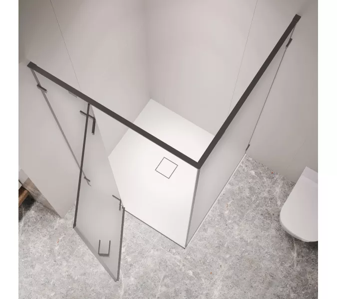 Душевой уголок RGW SV-030Gg, Цвет стекла: матовое, Цвет профиля: Серый, Выбрать размер: 1000x1000, изображение 3