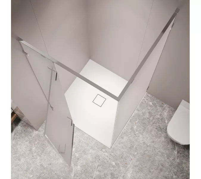 Душевой уголок RGW SV-030, Цвет стекла: матовое, Цвет профиля: Хром, Выбрать размер: 1000x1000, изображение 3