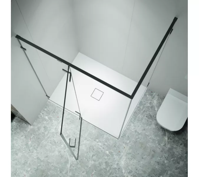 Душевой уголок RGW SV-040Gr  прозрачное/серый, Цвет стекла: прозрачное, Цвет профиля: Серый, Выбрать размер: 1200x1000, изображение 3