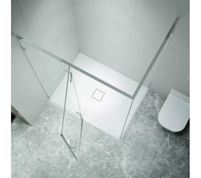 Душевой уголок RGW SV-040 матовое/хром, Цвет стекла: матовое, Цвет профиля: Хром, Выбрать размер: 1000x900, изображение 4