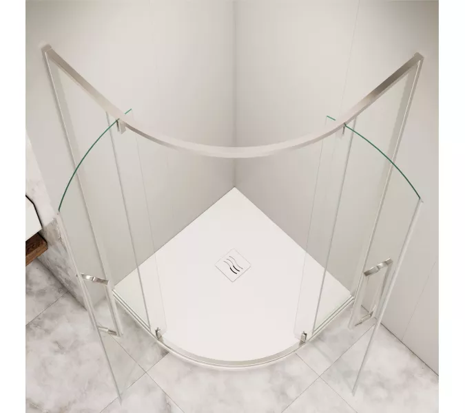 Душевой уголок RGW SV-53 прозрачное/хром, Цвет стекла: прозрачное, Цвет профиля: Хром, Выбрать размер: 1000x1000, изображение 5