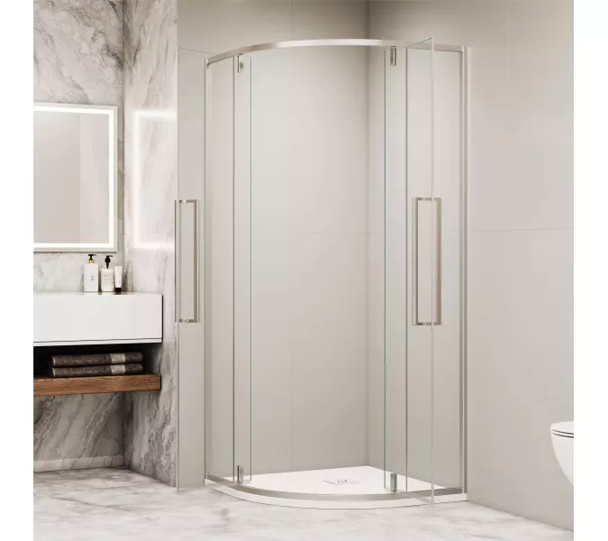 Душевой уголок RGW SV-53 прозрачное/хром, Цвет стекла: прозрачное, Цвет профиля: Хром, Выбрать размер: 1000x1000, изображение 3