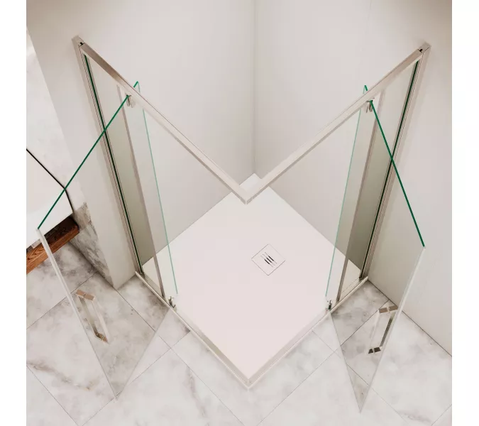 Душевой уголок RGW SV-33 прозрачное/хром, Цвет стекла: прозрачное, Цвет профиля: Хром, Выбрать размер: 100х100, изображение 6