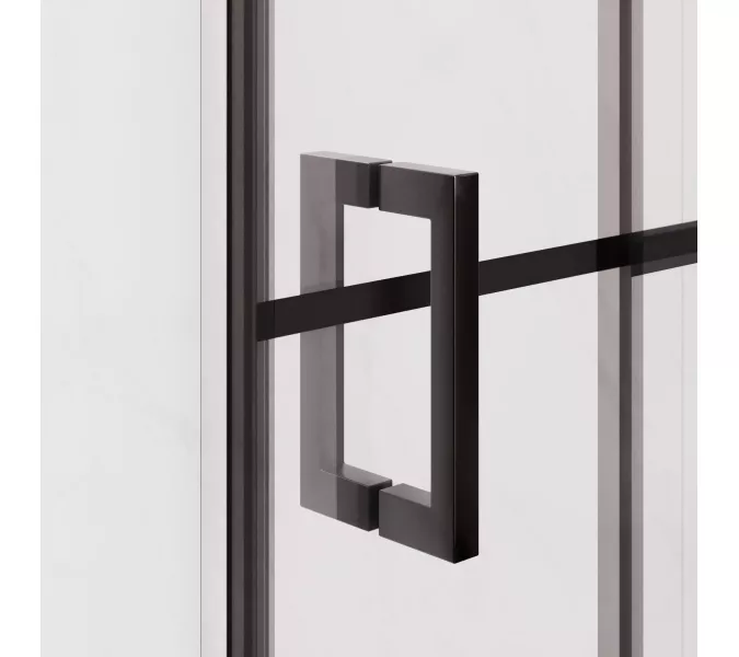 Душевой уголок RGW PA-34B, Цвет стекла: шелкография, Цвет профиля: Черный, Выбрать размер: 800x800, изображение 5