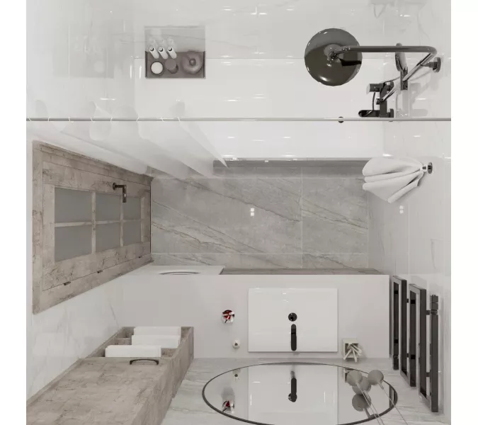 Керамогранит Donna_GT Серый, Выбрать цвет: Серый, Выбрать размер: 60х120, изображение 8