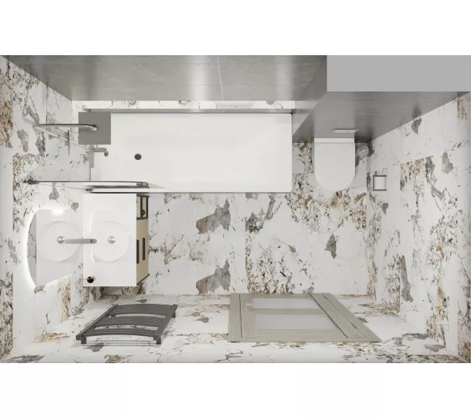 Керамогранит Laurent_GT Белый 60x120, изображение 16