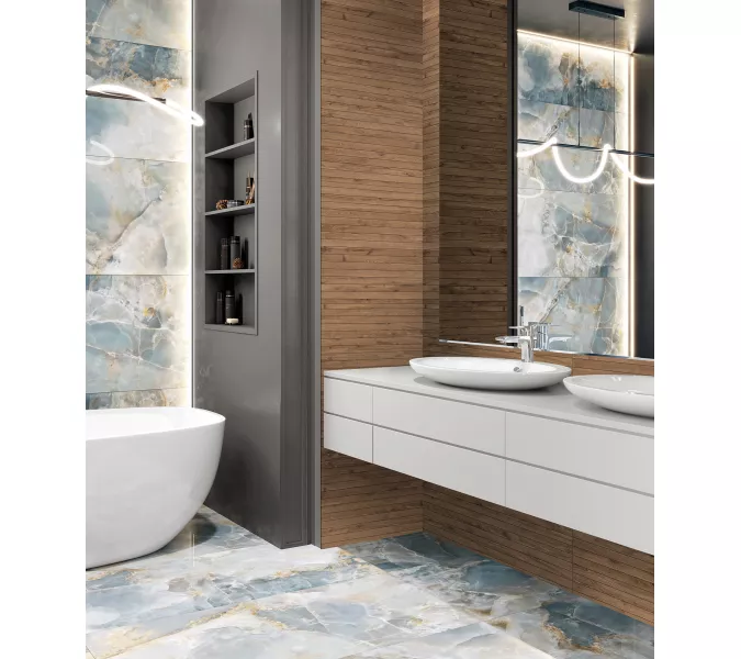 Керамогранит Kolan_GT Темно-коричневый 60x120, Выбрать цвет: Темно-коричневый, изображение 13