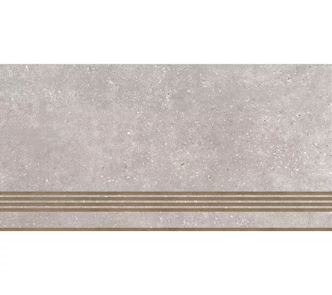 Ступень керам. Coral Rock_GT Серый 30x60, Выбрать цвет: Серый/ступень