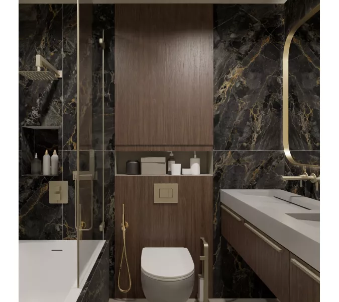 Керамогранит Stonela_GT Черный 60x120, изображение 7