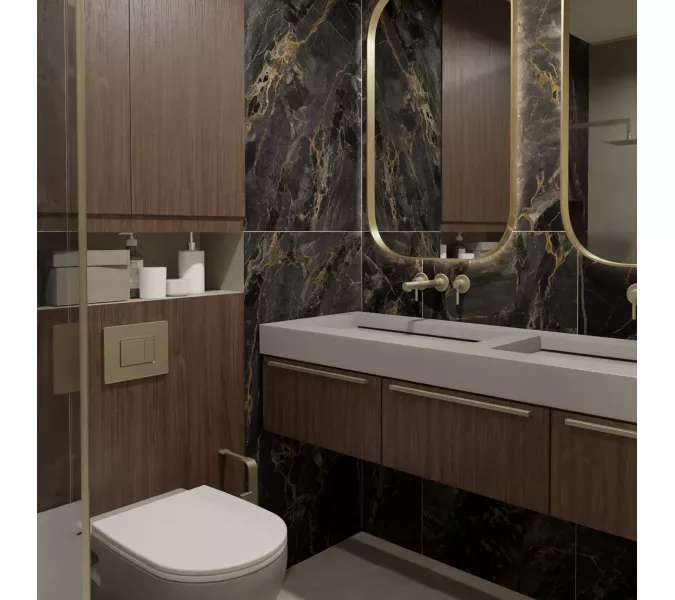 Керамогранит Stonela_GT Черный 60x120, изображение 8