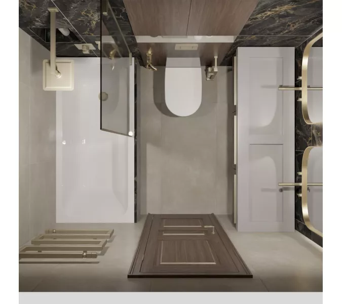 Керамогранит Cassini_GT Серый 60x120, Выбрать цвет: Серый, изображение 7