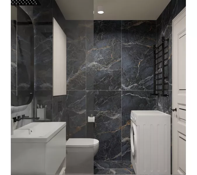 Керамогранит Spanito_GT Синий 60x120, Выбрать цвет: Синий, изображение 6