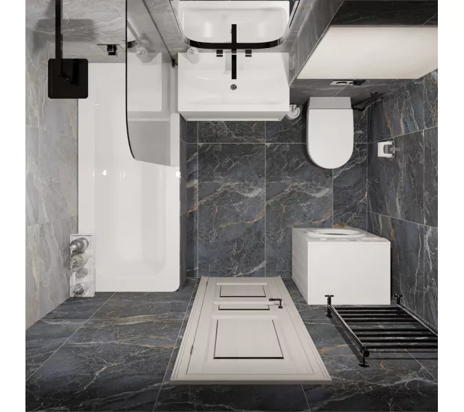 Керамогранит Spanito_GT Синий 60x120, Выбрать цвет: Синий, изображение 7