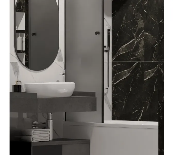 Керамогранит Oscar_GT Темно-серый 60x120, изображение 8