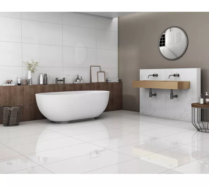 Керамогранит Princess_GT Белый 40x80, Выбрать цвет: Белый, Выбрать размер: 40х80, изображение 2