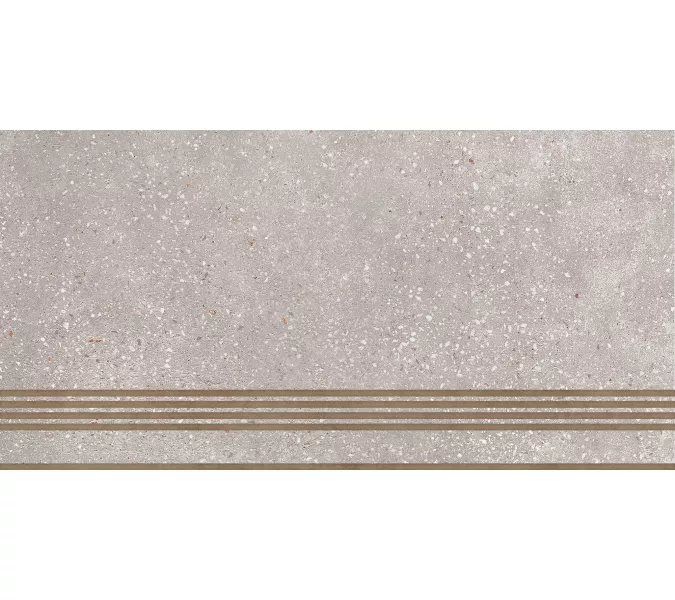 Ступень керам. Coral Rock_GT Серый 30x60, Выбрать цвет: Серый/ступень, изображение 3
