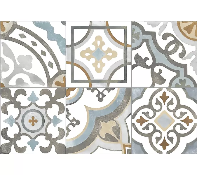 Настенная плитка Emotion  27x40 пэчворк, Выбрать цвет: Серый пэчворк, изображение 4