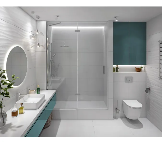 Керамогранит Princess_GT Белый 40x80 волна, Выбрать цвет: Белый волна, Выбрать размер: 40х80, изображение 4