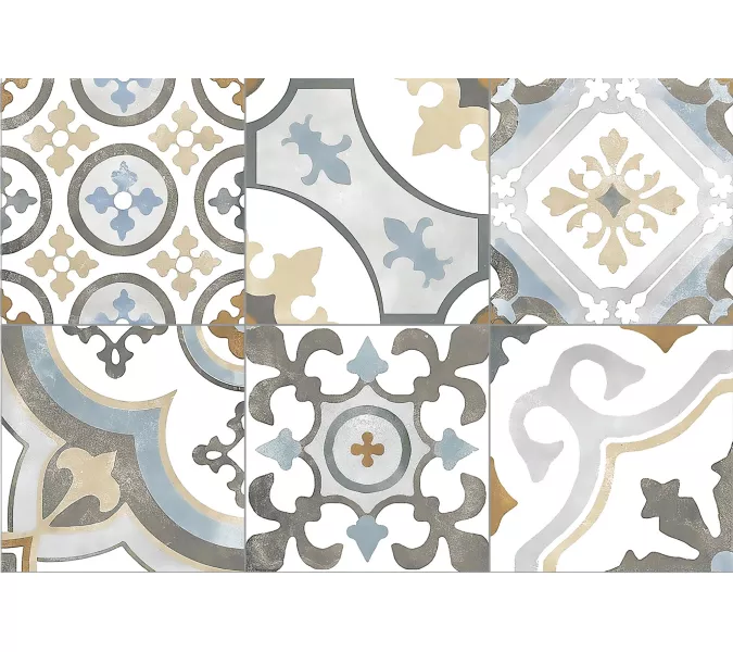 Настенная плитка Emotion  27x40 пэчворк, Выбрать цвет: Серый пэчворк, изображение 5