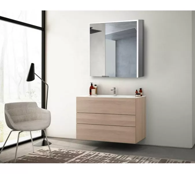 Зеркальный шкаф с подсветкой ESBANO ES-5007NS 70х70х14, изображение 4