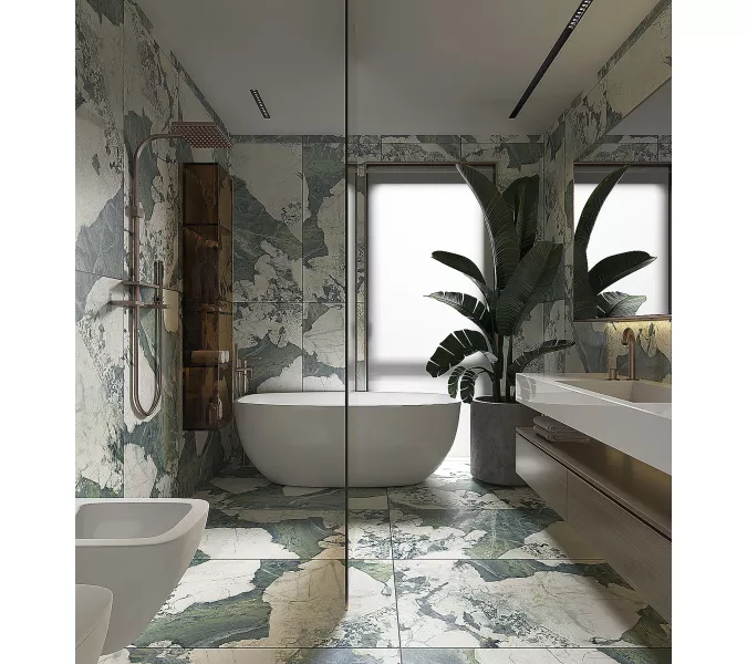 Керамогранит Esmeralda_GT Зеленый 60x120, изображение 6