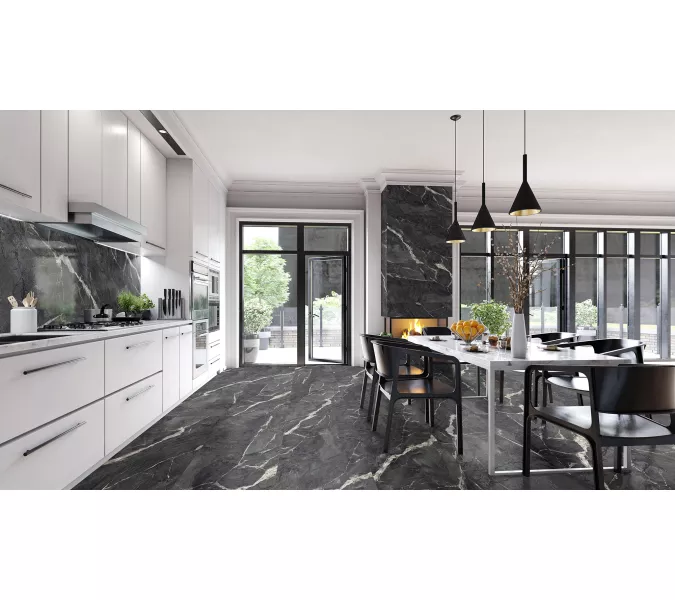 Керамогранит Camlin_GT Черный  60x60, Выбрать цвет: Черный, Выбрать размер: 60х60, изображение 7