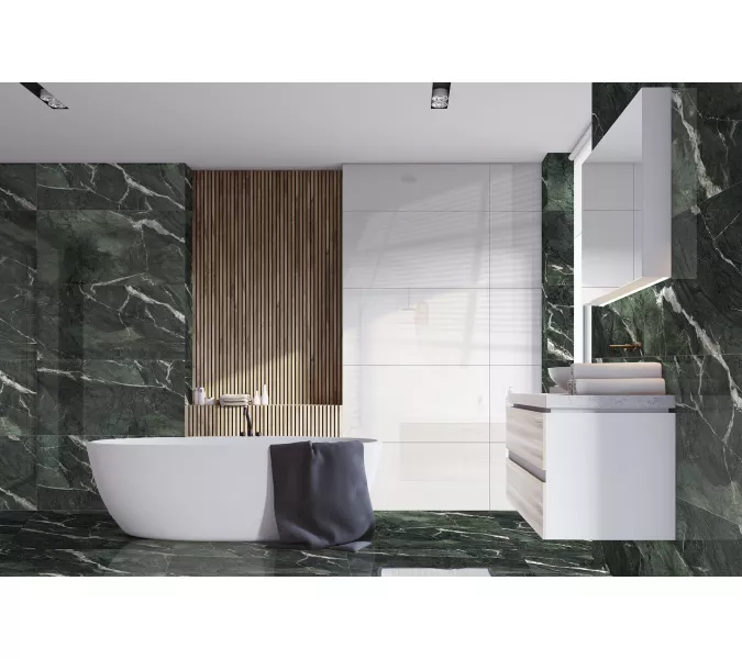 Керамогранит Camlin_GT Зеленый 60x120 суперполировка, Выбрать цвет: Зеленый, Выбрать размер: 60х120, изображение 7