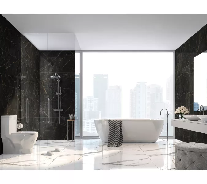 Керамогранит Olimpia_GT Черный  60x120 суперполировка, изображение 7