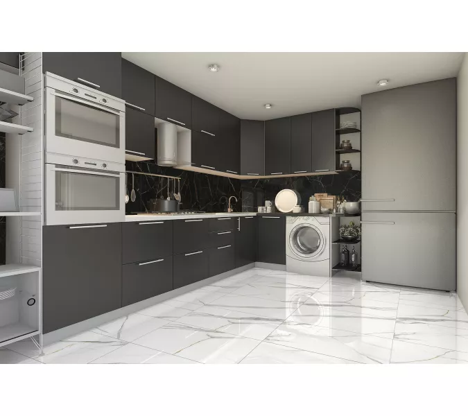 Керамогранит Olimpia_GT Черный  60x120 суперполировка, изображение 8