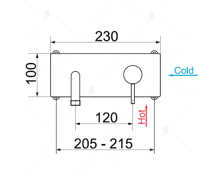 Смеситель с изливом встраиваемый RGW SP-45-10B, изображение 4