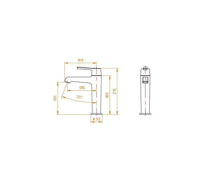 Смеситель на раковину RGW SP-301B, Цвет профиля (вариация): Черный, изображение 9